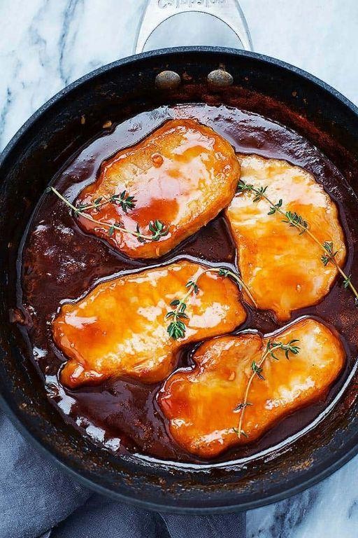 Slow Cooker Pork Steaks with Maple Syrup Glaze