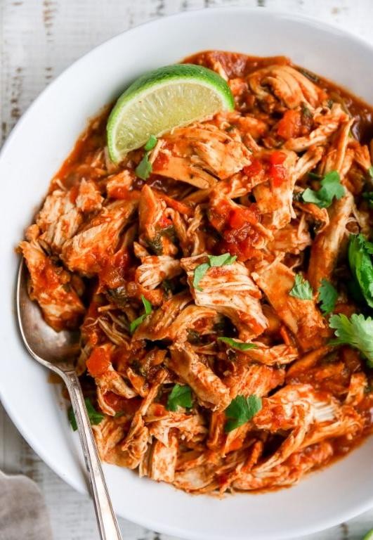 Slow Cooker Salsa Chicken