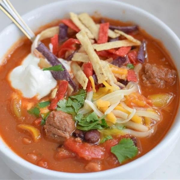 Slow Cooker Steak Fajita Soup
