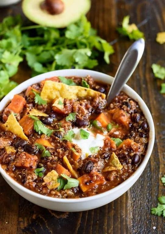 Slow Cooker Turkey Sweet Potato Chili