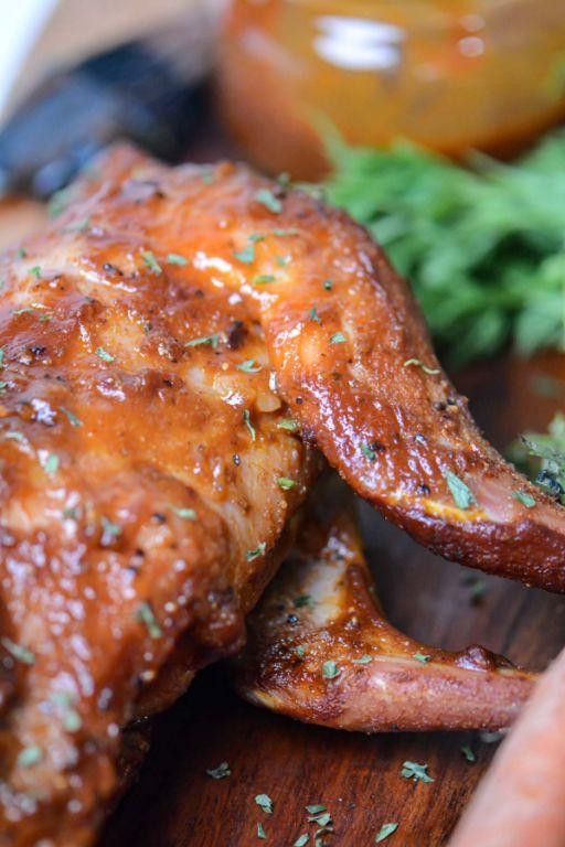 Smoked Rabbit with Honey Glaze