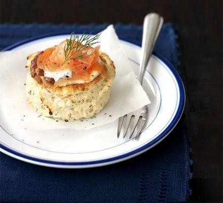Smoked Salmon and Dill Egg Souffle