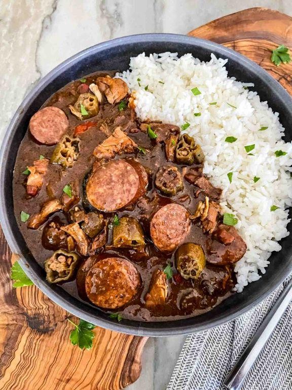 Smoked Sausage and Chicken Gumbo