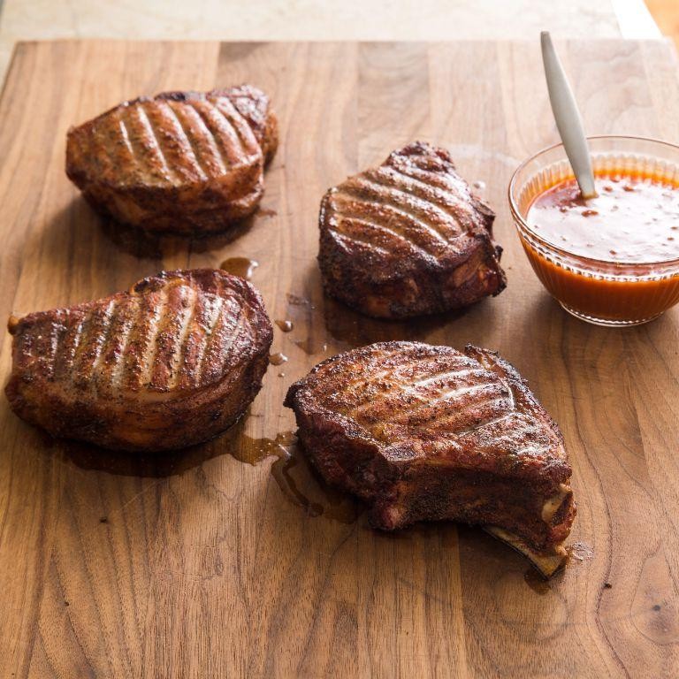 Smoked Thick Cut Pork Chops