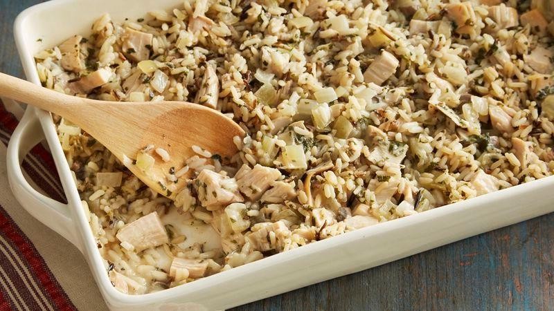Smoked Turkey and Wild Rice Casserole