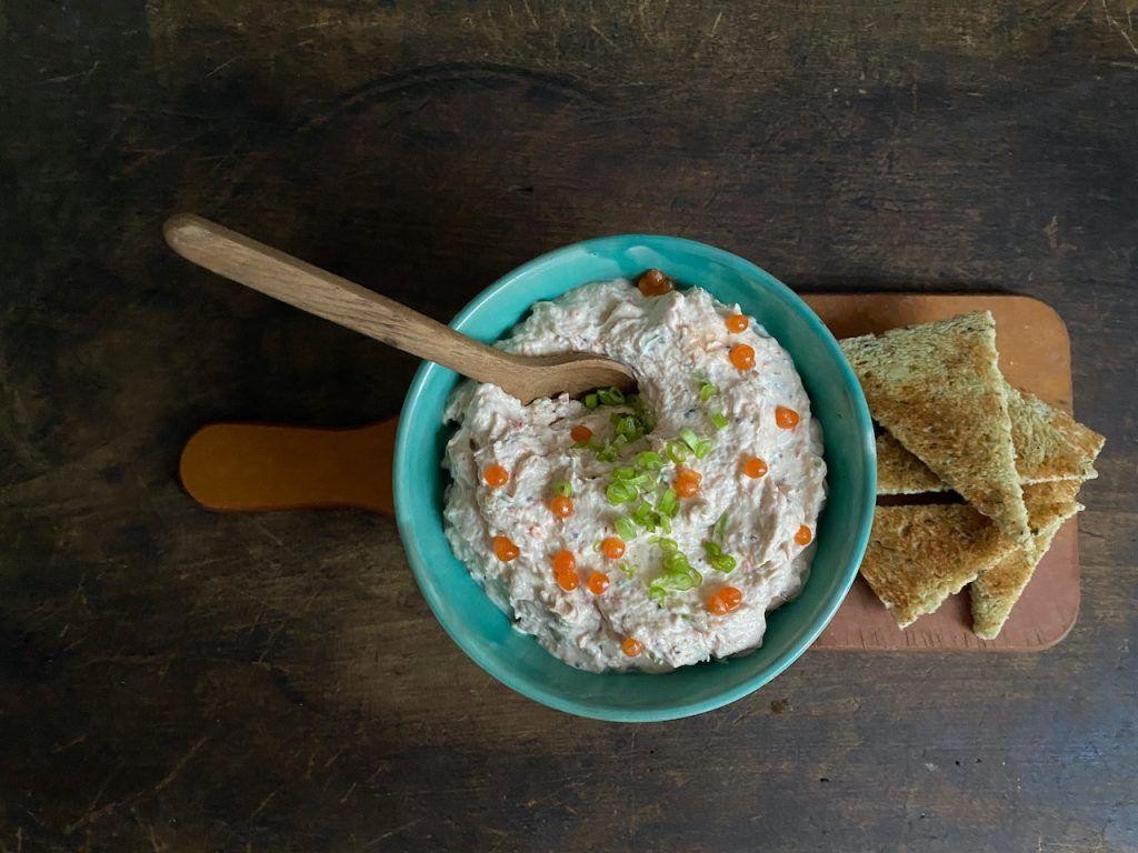 Smoked Wahoo Dip with Cream Cheese