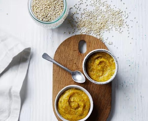 Soft Cooked Quinoa with Pureed Vegetables