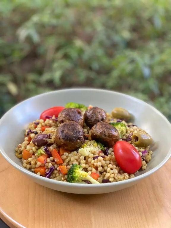 Sorghum and Beef Meatballs