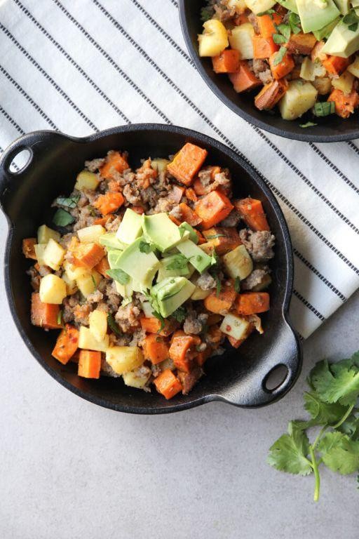 Sorghum and Sweet Potato Hash