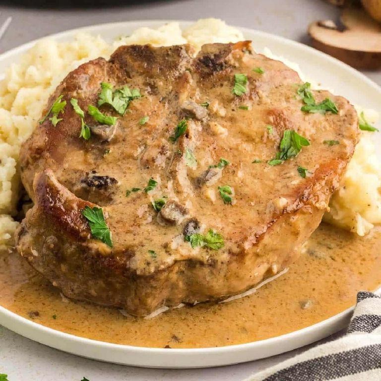 Southern Style Pork Chops with Cream of Mushroom Soup