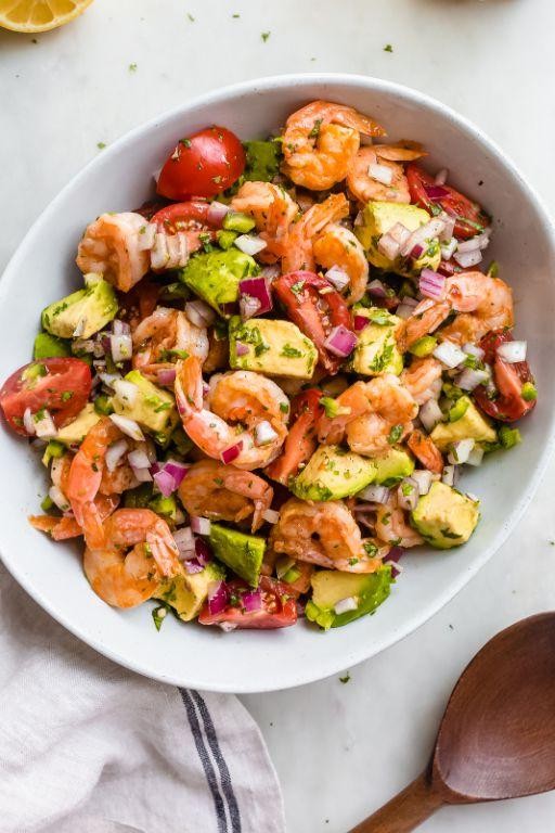 Spanish Avocado and Shrimp Salad