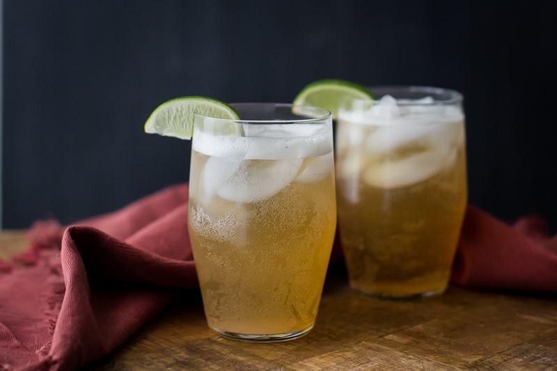 Sparkling Ginger Lime Mocktail