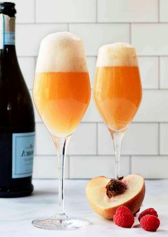 Sparkling Wine Peach Bellini