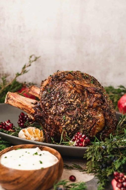 Spice-Rubbed Standing Rib Roast