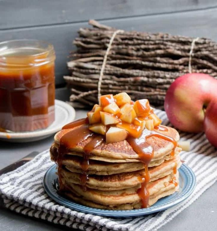 Spiced Applesauce Pancakes