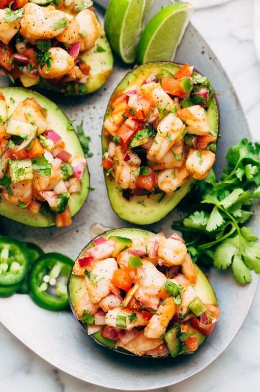 Spicy Avocado Shrimp Cocktail
