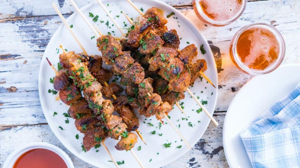 Spicy BBQ Chislick Skewers