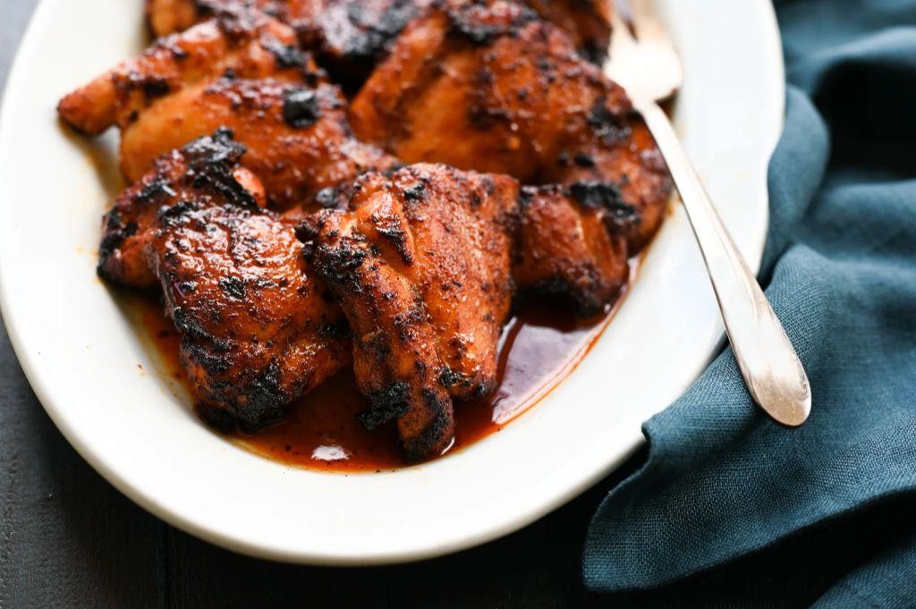 Spicy BBQ Grilled Chicken Thighs