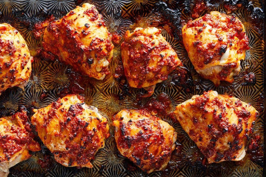Spicy Baked Chicken Thighs