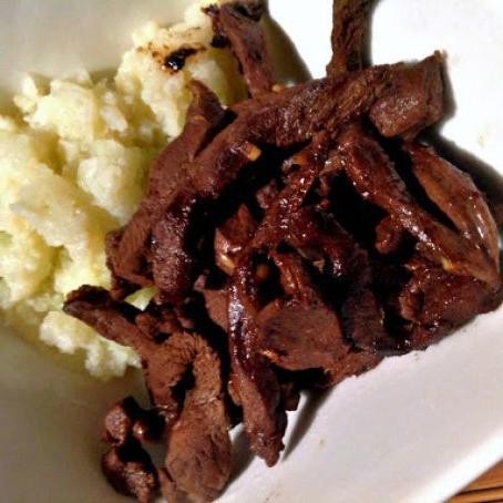 Spicy Beef Heart Stir Fry