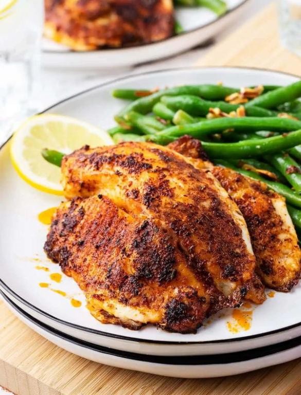Spicy Blackened Tilapia