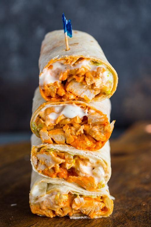 Spicy Buffalo Chicken Cheese Steak Wrap