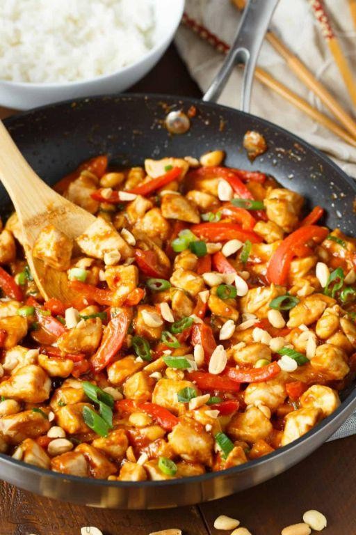 Spicy Chicken Fondue with Peanut Sauce