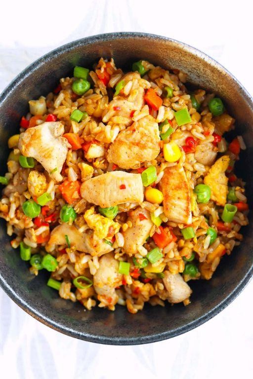 Spicy Chicken Fried Rice