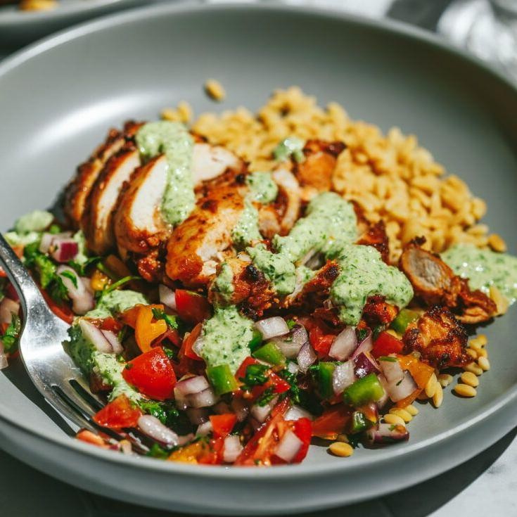Spicy Chicken and Rice Salad