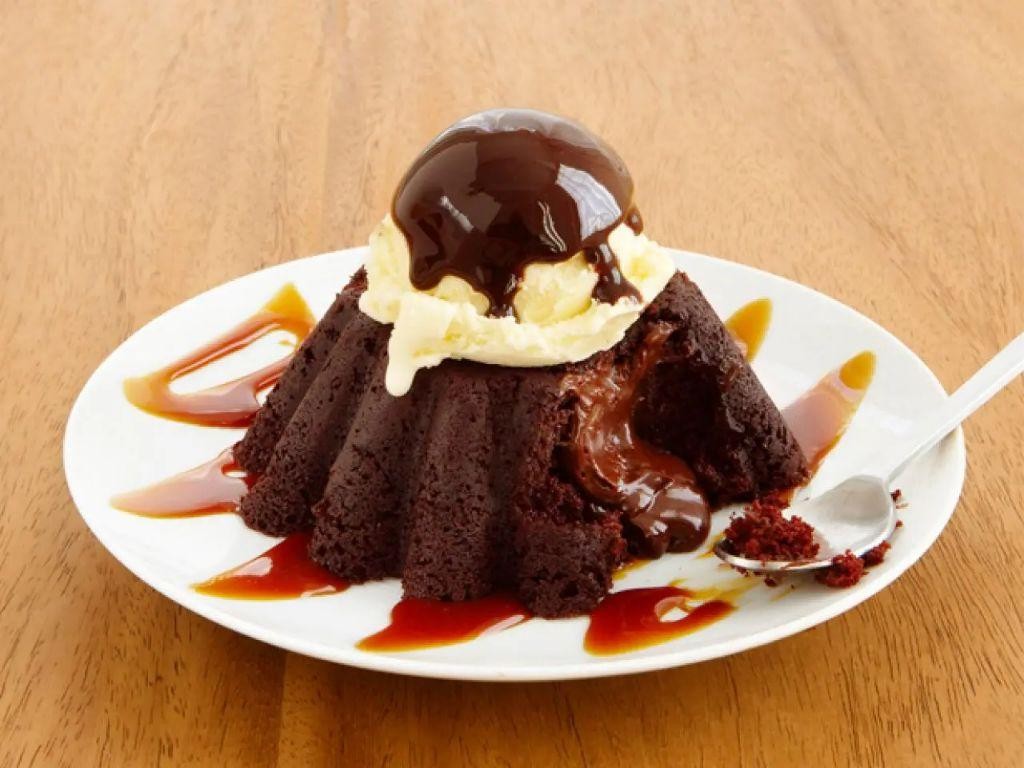 Spicy Chocolate Lava Cake with Chili Powder