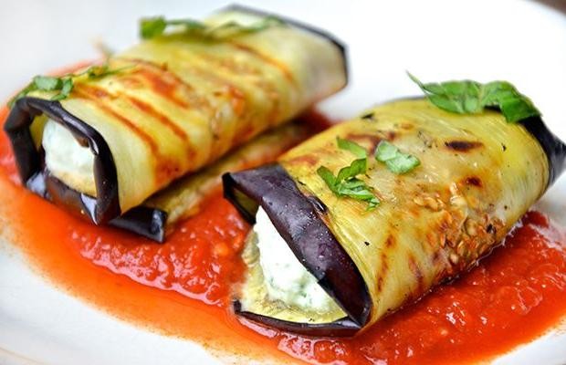 Spicy Eggplant Rollatini with Arrabbiata Sauce