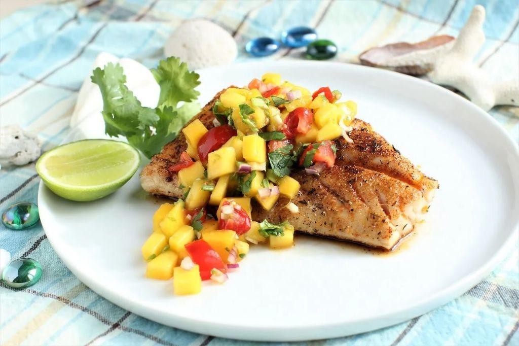 Spicy Fried Red Snapper with Mango Salsa