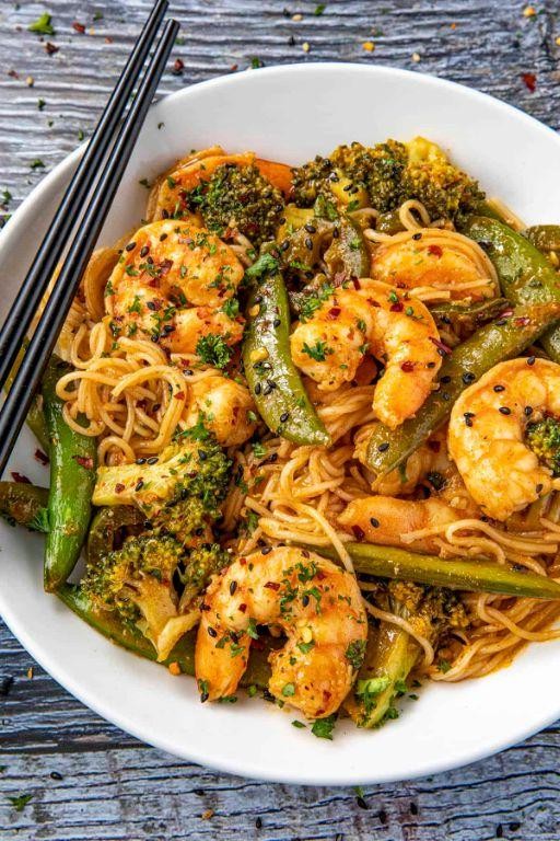 Spicy Garlic Shrimp Stir Fry