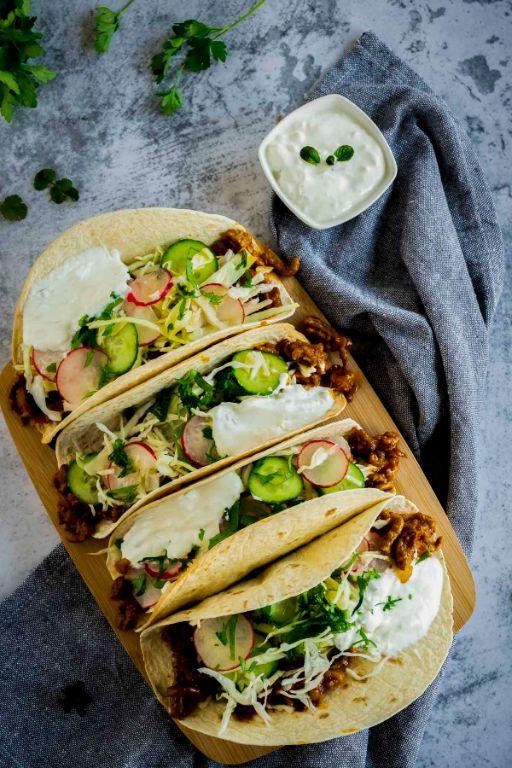Spicy Ground Ham Tacos