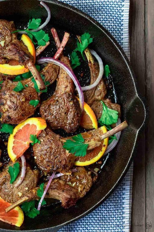 Spicy Harissa Lamb Loin Chops