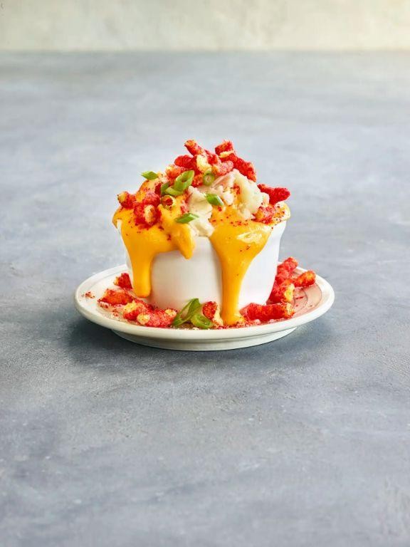 Spicy Hot Cheeto Mashed Potatoes