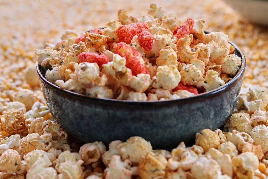 Spicy Hot Cheeto Popcorn