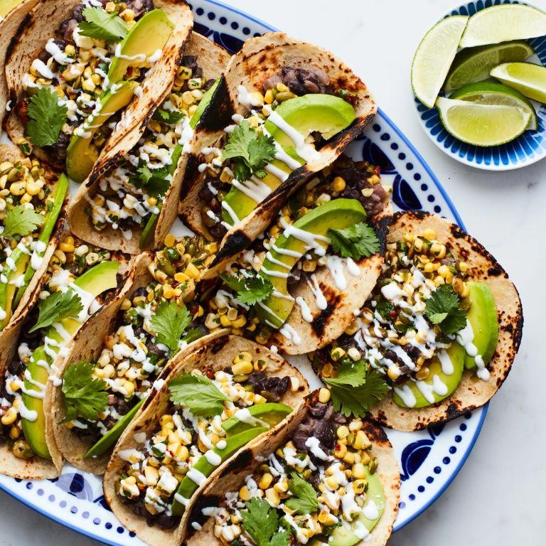Spicy Kasha and Black Bean Tacos