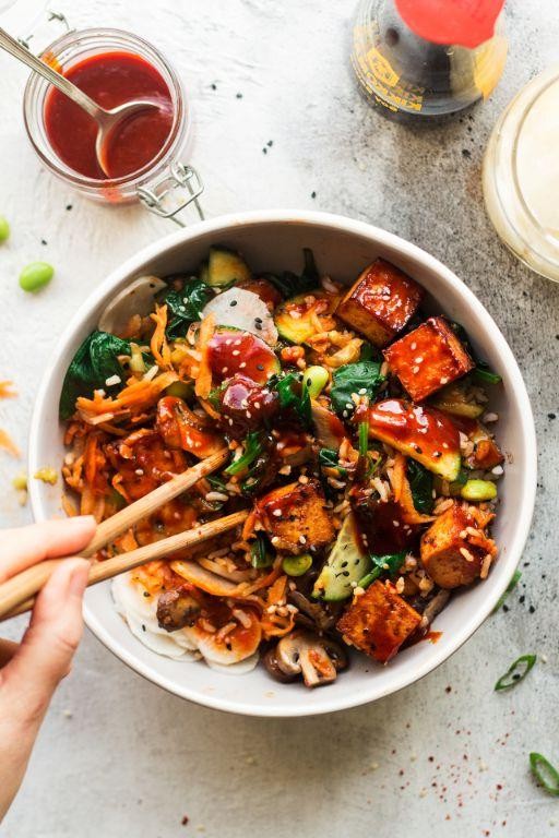Spicy Korean Vegan Bibimbap