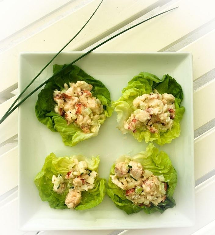 Spicy Lobster Lettuce Wraps