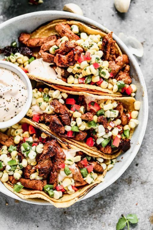 Spicy Mexican Pork Tenderloin Tacos