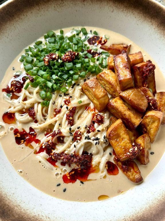 Spicy Millet and Brown Rice Ramen with Tofu