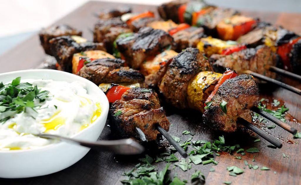 Spicy Moroccan Lamb Kabobs with Harissa