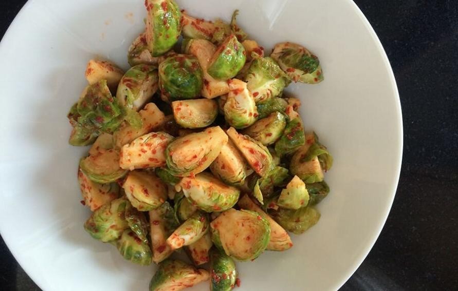 Spicy Pickled Brussels Sprouts