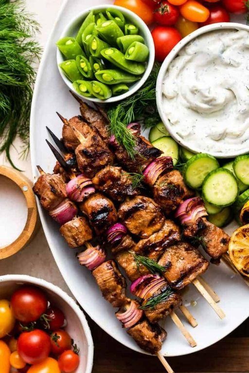 Spicy Pork Sirloin Kebabs