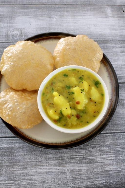 Spicy Potato Poori Masala