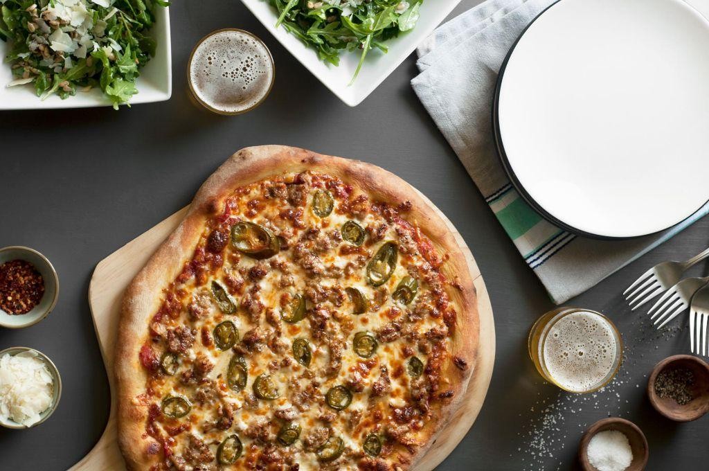Spicy Sausage and Jalapeno Pizza