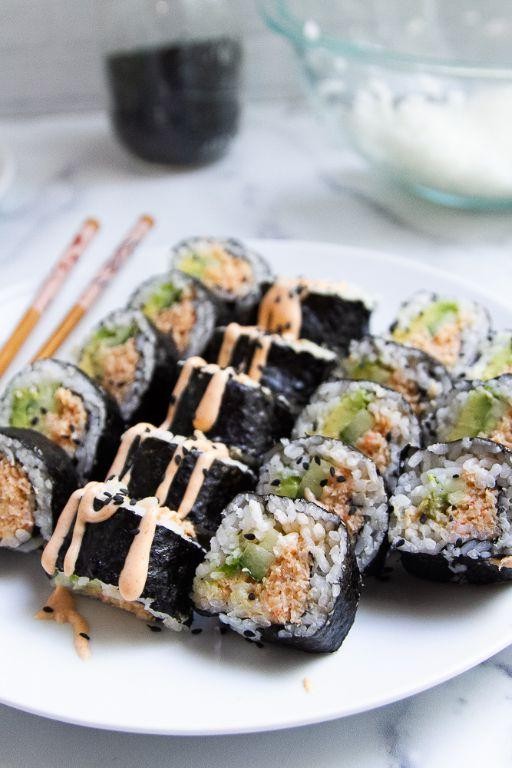 Spicy Shrimp Sushi Rolls