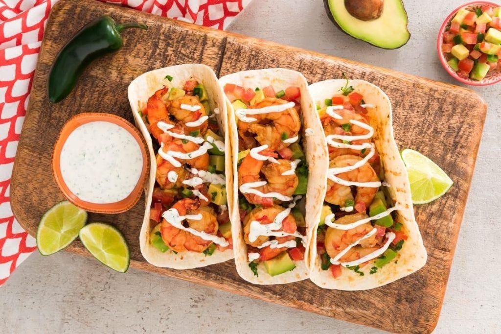 Spicy Shrimp Tacos with Avocado Salsa