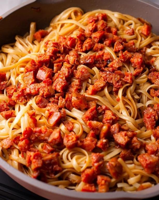 Spicy Skinless Longanisa Pasta